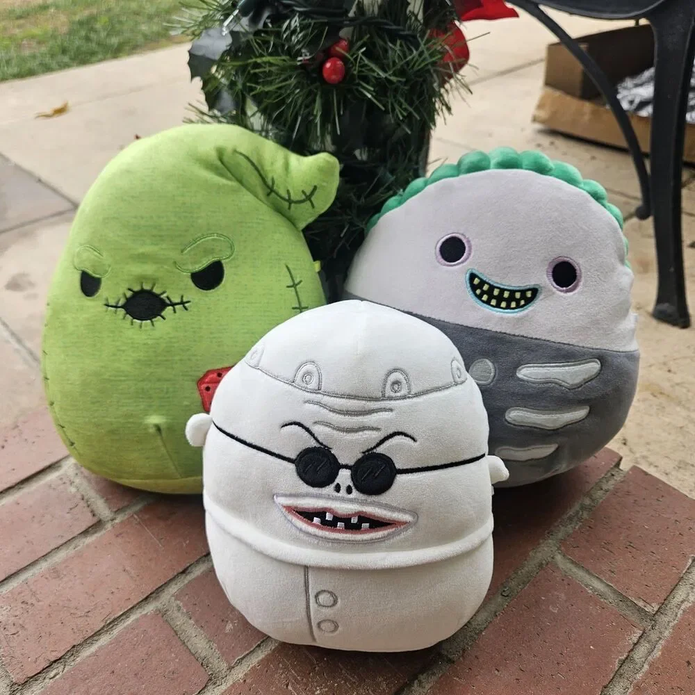 Lot 3 Squishmallows Nightmare Before Christmas Dr. Finklestein Oogie Boogie 8